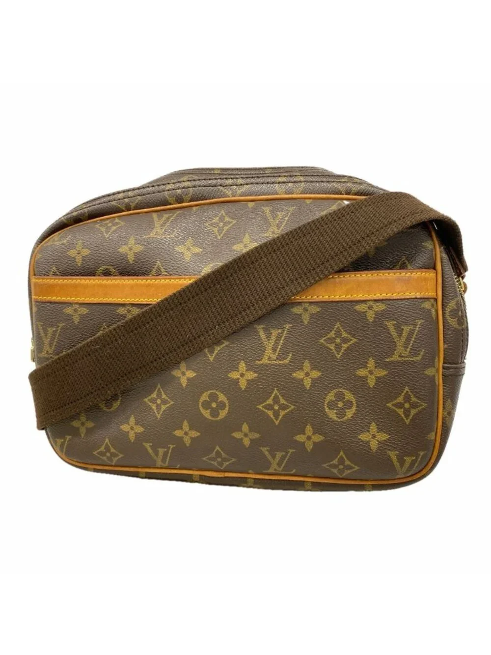 Louis Vuitton Shoulder Bag Monogram Reporter PM Brown
